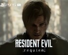 Resident Evil Requiem banner Leon és PS5 Pro logóval
