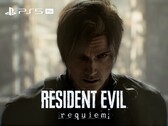Resident Evil Requiem banner Leon és PS5 Pro logóval