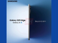 A Galaxy S25 Edge kiszivárgott képen az ultravékony telefon oldalprofilja látható. (Kép forrása: Android Headlines)