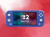 Switch 2 logó a Switch Lite konzolon