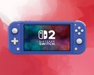 Switch 2 logó a Switch Lite konzolon