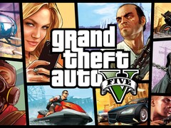 A GTA 5 címképernyője.