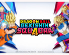 A Dragon Ball Gekishin Squadra című ingyenes MOBA promóciós grafikája. (Kép forrása: Bandai Namco)
