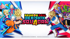 A Dragon Ball Gekishin Squadra című ingyenes MOBA promóciós grafikája. (Kép forrása: Bandai Namco)