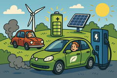 A belsőégésű motorok egyre inkább elavulnak, mivel az új akkumulátor-technológiák forradalmasítják a mobilitást. (Kép forrása: GPT-image-1)