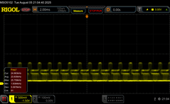 24 kHz PWM (4/10 fényerő)