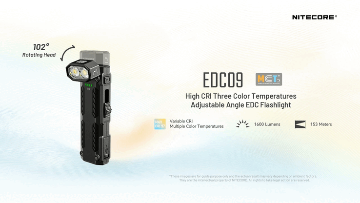 A fej pozíciója. (Kép forrása: Nitecore)