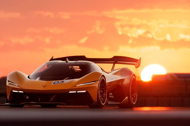 A Corvette CX.R Vision Gran Turismo a Corvette Racing ikonikus sárga-fekete fényezésével (Kép forrása: GM)