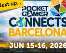 A Pocket Gamer Connects Barcelona 2026 hivatalos promóciós grafikája.