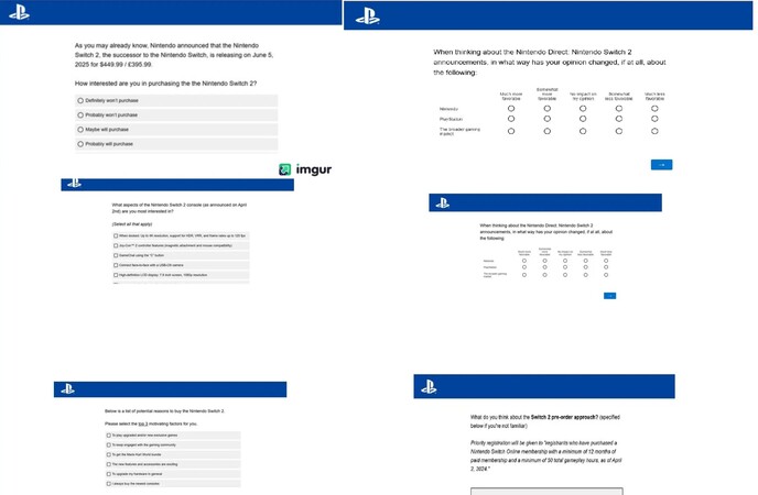 PlayStation felmérés a Nintendo Switch 2 bejelentéséről (Kép forrása: screenshot, eXtas1s X account)