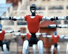 Unitree robotok koreografált előadás közben
