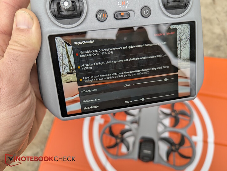 Drón blokkolva, felszállás lehetetlen