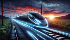 A Fortescue Infinity Train teljesen fosszilis tüzelőanyagok és közbenső töltés nélkül fog működni. (Kép forrása: DallE3)