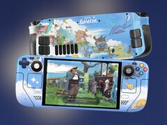 Steam Deck egyedi Hotel Galactic csomagolópapírral. (Kép forrása: Ancient Forge)