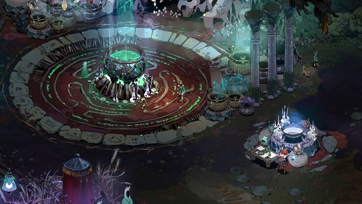 A képen: Hades II fő területének, a Keresztútnak a bepillantása (Kép forrása: Supergiant Games)