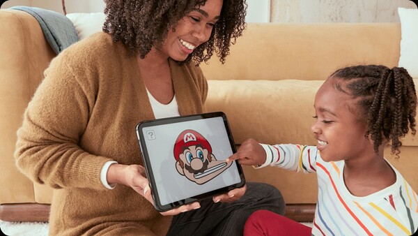 A Hello, Mario! alkalmazás elérhető lesz Nintendo Switch/Switch 2, iOS és Android készülékeken. (Kép forrása: Nintendo)