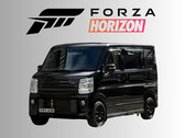 2020 Suzuki Every PZ Turbo Special Kei autó a Forza Horizon logó alatt (Kép forrása: AR12Gaming YouTube, Xbox Wire szerkesztéssel)