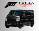 2020 Suzuki Every PZ Turbo Special Kei autó a Forza Horizon logó alatt (Kép forrása: AR12Gaming YouTube, Xbox Wire szerkesztéssel)
