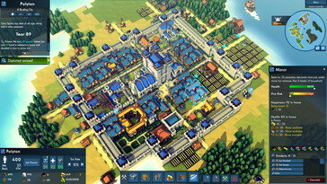 A „Kingdoms and Castles” című játékból származó kép, amelyen egy város látható.