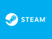 A Steam logó kék háttérrel (kép forrása: Valve)