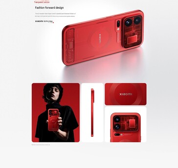 A Xiaomi 18 Pro Max átlátszó piros színű limitált kiadásban is kapható