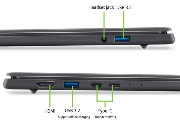 Az Acer 16 hüvelykes laptopja egy 70 Wh-s akkumulátort is tartalmaz, amely támogatja a 100 W-os töltést.