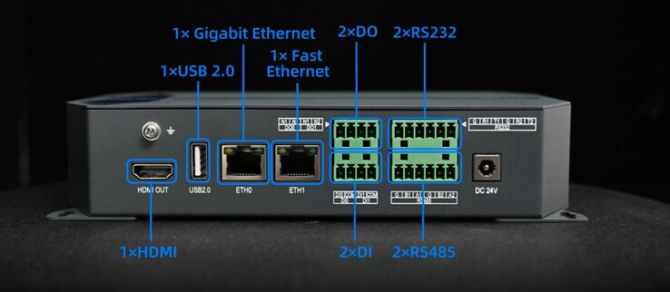 Az FCU3101 edge compute box két Gigabit Ethernet-porttal, valamint számos fontos COM-porttal rendelkezik.
