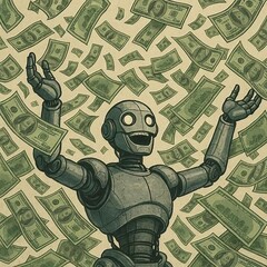 A mesterséges intelligencia verseny lehet az oka annak, hogy a technológiai vállalatok egyre több adósságot vállalnak. (Kép forrása: AI generated by ChatGPT-4o)