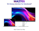 A BenQ MA270S monitor 5k felbontású, nano fényes panellel rendelkezik