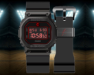 A Casio G-Shock GM-5600RH-1 Rui Hachimura (a képen) elegáns fekete és piros számlapot kapott. (Kép forrása: @geesgshock az Instagramon)