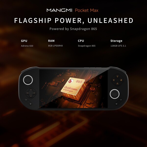 A Mangmi Pocket Max a Snapdragon 865 processzorral lesz felszerelve. (Kép forrása: Mangmi)