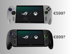 A ROG Xbox Ally és a ROG Xbox Ally X pletykált árazása (Kép forrása: Microsoft Gaming szerkesztéssel)