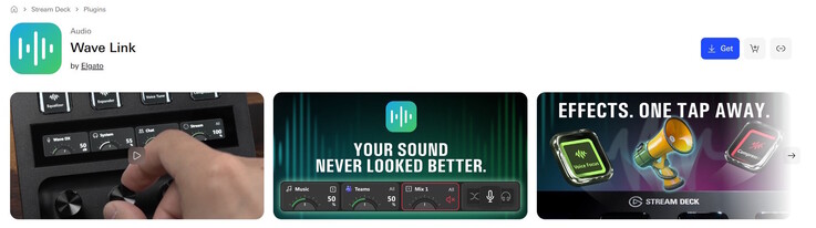 Wave Link plugin a Stream Deckhez a piactérről