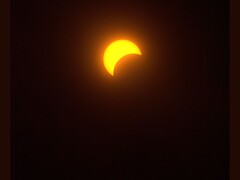 Egy kép a 2024. áprilisi napfogyatkozásról