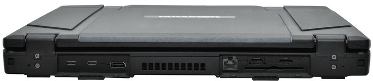 2 x Thunderbolt 4, HDMI, RJ45-LAN, SIM-kártyaolvasó (opcionális), microSD-Steckplatz, Smartcard olvasó (opcionális)