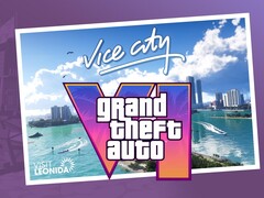 GTA 6 Vice City banner a logóval látható (Kép forrása: Rockstar Games szerkesztéssel)