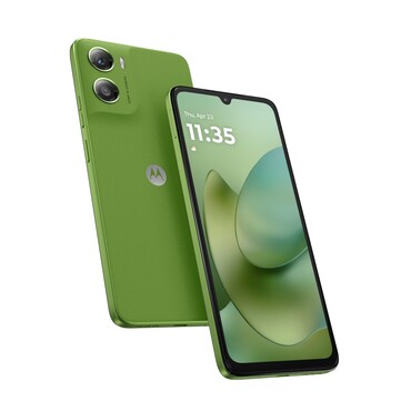 A Moto G06 Pantone Tendril színben. (Kép forrása: Motorola)