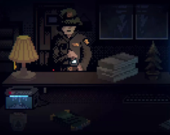 A Last Reportban a játékosok egy éjszakai műszakban dolgozó parkőr szerepébe bújnak. A képen egy képernyőkép a játékból. (Kép forrása: Steam)