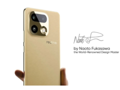 Realme 16 Pro+ Master Gold színben (Kép forrása: Realme)