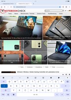 Oppo Pad 4 Pro: Alapértelmezett billentyűzet portré orientációban