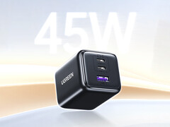 Az Ugreen 45 W-os GaN töltő induló ára Kínában 11 dollár körül van. A képen a töltőtégla. (Kép forrása: Ugreen)