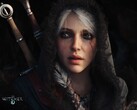 The Witcher 4: Ciri közeli promóciós képe, háttérben két karddal