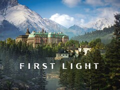 A 007 First Light bannerje látható