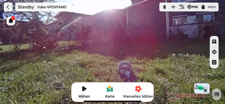 Élő videó a Mammotion alkalmazásban