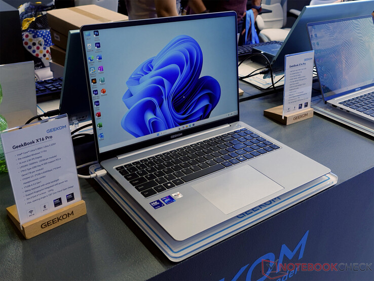 A Geekom GeekBook X16 Pro (Kép forrása: Notebookcheck)