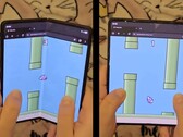 A Rebane által készített Foldy Bird a Flappy Bird egy speciális változata, amely a szó szoros értelmében összecsukható felhasználóknak a képernyőjüket csapkodja. (Kép forrása: @Rebane2001 via X, szerkesztve)