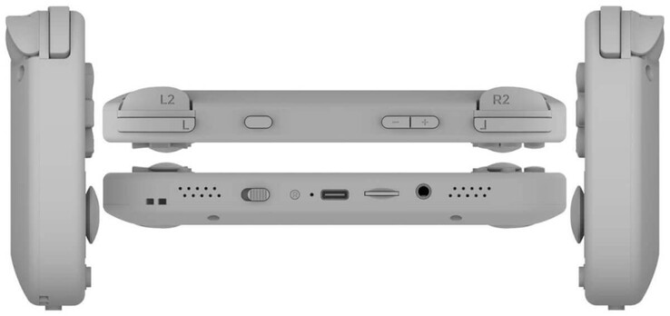 A TrimUI Smart Pro S több szögből. (Kép forrása: Baidu)