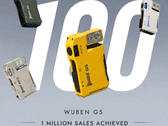 Wuben G5 EDC zseblámpa sárga színben