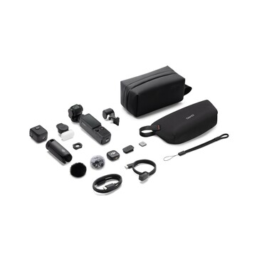 Minden, amit a DJI Osmo Pocket 4 Creator Combo tartalmaz.