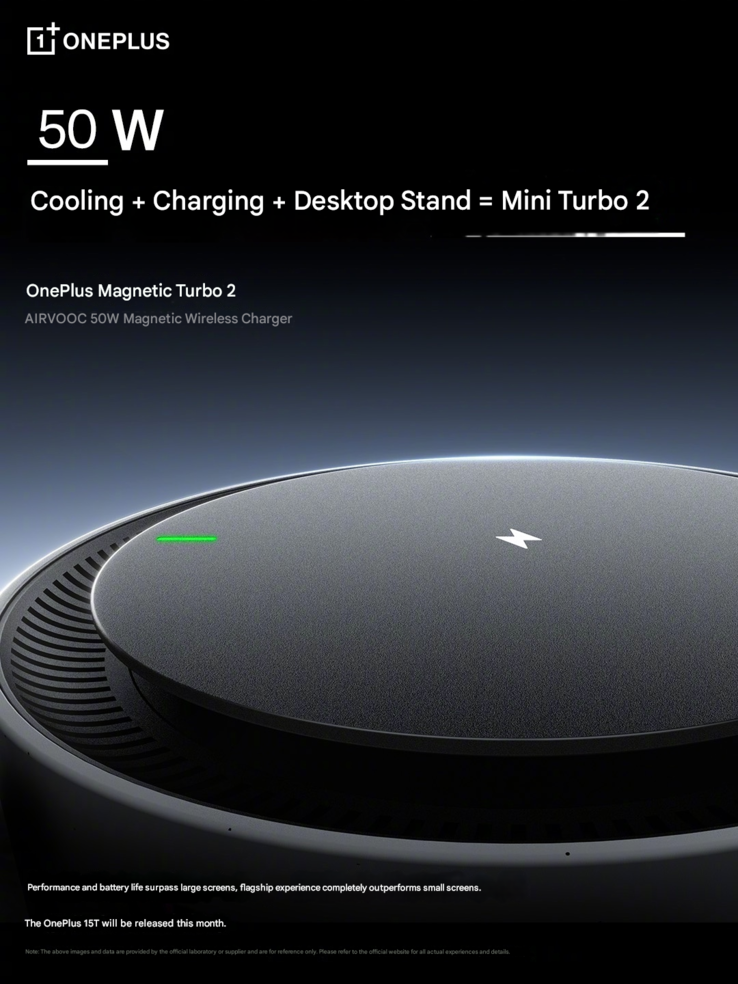 Az új OnePlus Magnetic Turbo 2 50W-os vezeték nélküli töltő